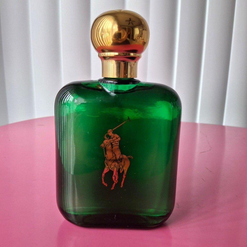 Vintage Polo Ralph Lauren Green Men's After Shave Splash Large 8 oz Jumbo Bottle